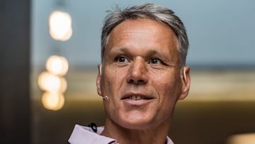 chief officer for technical development of the FIFA Marco van Basten during the press presentation of the Video Assistant Referee (VAR) at the KNVB Campus on July 30, 2018 in Zeist, The Netherlands(Photo by VI Images via Getty Images)