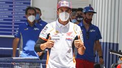 M&aacute;rquez tras recibir el OK m&eacute;dico en Jerez.