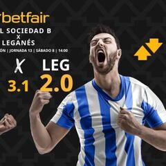 Real Sociedad B vs. CD Leganés: horario, dónde ver, pronósticos y clasificación