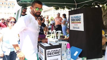 Los futbolistas venezolanos se movilizaron para votar