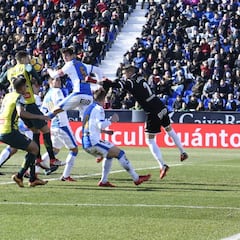 Hermoso consiguió el 'hat-trick' más extraño en Butarque