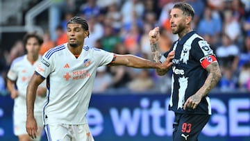 during the match between Monterrey and FC Cincinnati as part of Phase One of the Leagues Cup 2025 at TQL Stadium on July 31, 2024 in Cincinnati, Ohio, United States.