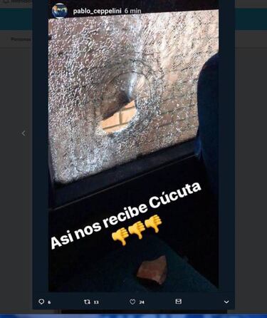 Bus de Atlético Nacional, atacado con piedras en Cúcuta
