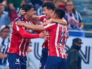 during the 12th round match between Monterrey and Guadalajara as part of the Liga BBVA MX Varonil, Torneo Clausura 2026 at BBVA Bancomer Stadium, on March 21, 2026 in Monterrey, Nuevo Leon, Mexico.