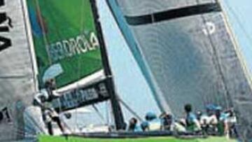 <b>ANTE LUNA ROSSA. </b>Los españoles cayeron con los italianos.