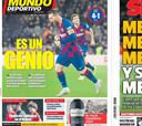 La prensa, rendida a los pies de Messi