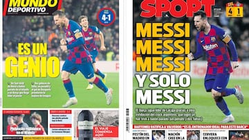 La prensa, rendida a los pies de Messi