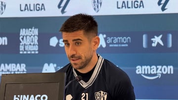 Dani Ojeda, durante su conferencia de prensa de esta mañana.