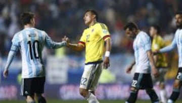 Jeison Murillo con Leo Messi