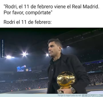Las derrotas del Madrid y del City protagonistas de los memes de la jornada
