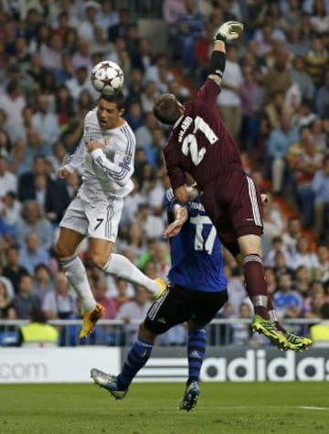 Gol de Cristiano Ronaldo de cabeza. 1-0.