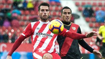 Pedro Alcal&aacute; con el Girona. 