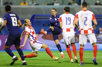 0-1. Antoine Griezmann marc¨® el primer gol.