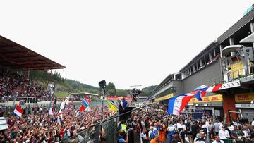 Lewis Hamilton en el GP Bélgica 2016.