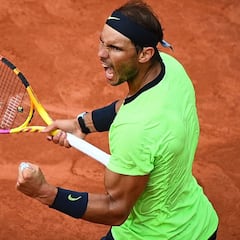 Nadal aprieta para llegar a sus 50 octavos de Grand Slam