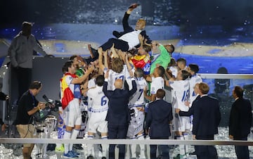 Por primera vez en la historia de la Champions League, el vigente campeón conseguía el título. El Real Madrid ganaba la Champions por segundo año consecutivo con Zidane en el banquillo. La Duodécima del equipo blanco.