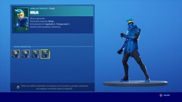 Estilo Reactivo del skin Ninja