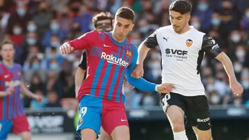 Mestalla recibió a Ferran Torres con pitos