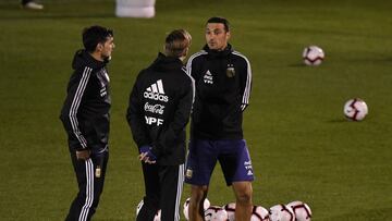 11/11/19 ENTRENAMIENTO SELECCION ARGENTINA EN SON BIBILONI MALLORCA SELECCIONADOR LIONEL SCALONI