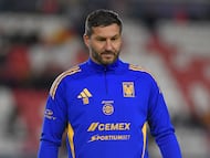 Andre-Pierre Gignac of Tigres during the 1st round match between Atletico de San Luis and Tigres UAN Las part of the Liga BBVA MX, Torneo Clausura 2026 at Alfonso Lastras Stadium, on January 11, 2026 in San Luis Potosi, Mexico.