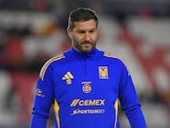 Andre-Pierre Gignac of Tigres during the 1st round match between Atletico de San Luis and Tigres UAN Las part of the Liga BBVA MX, Torneo Clausura 2026 at Alfonso Lastras Stadium, on January 11, 2026 in San Luis Potosi, Mexico.
