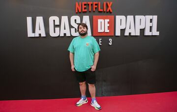 MADRID, SPAIN - JULY 11: Brais Efe attends the red carpet of 'La Casa De Papel' 3rd Season by Netflix on July 11, 2019 in Madrid, Spain. (Photo by Pablo Cuadra/Getty Images)