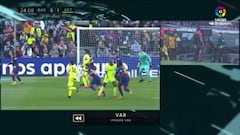Se salvó el Barça: el gol que el VAR anuló a Getafe por una falta