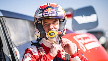 Sebastien Loeb (FRA) of Bahrain Raid Xtreme is seen at the start line of stage 03 of Rally Dakar 2024 from Al Duwadimi to Al Salamiya, Saudi Arabia on January 08, 2024 // Marcelo Maragni / Red Bull Content Pool // SI202401080372 // Usage for editorial use only // 