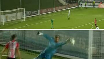 A tale of two goalies: top stop at one end, glaring gaffe at other