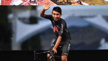 Egan Bernal en su presentación en el Tour de Francia