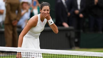 Tennis - Wimbledon - London, Britain - July 15, 2017   Spain&rsquo;s Garbine Muguruza celebrates winning the final against Venus Williams of the U.S.     REUTERS/Tony O&#039;Brien