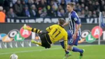 Hertha y Dortmund no aciertan y la distancia sigue intacta