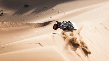 204 SAINZ Carlos (spa), CRUZ Lucas (spa), Team Audi Sport, Audi RS Q E-Tron E2, FIA Ultimate, FIA W2RC, action during the Stage 2 of the Dakar 2024 on January 7, 2024 between Al Henakiyah and Al Duwadimi, Saudi Arabia