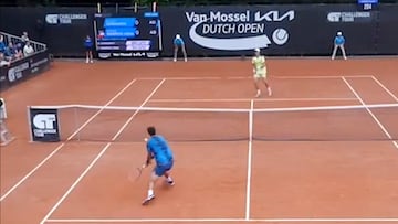 Barrios hace uno de los puntos de la semana y hasta la ATP lo destaca: tiro impresionante