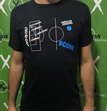 La polera que surgió tras el histórico gol de Díaz en Racing