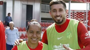 Charlyn Corral y Héctor Herrera coinciden en entrenamiento