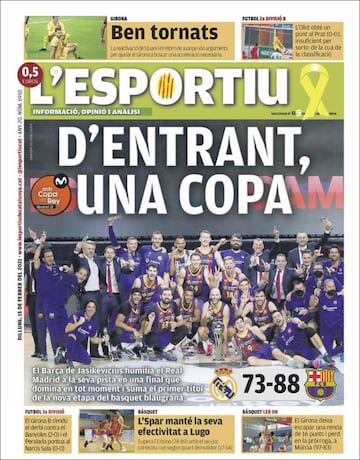 "Un paseo sin rival"... las portadas deportivas de hoy