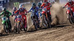 Jorge Prado (61) y Rubén Fernández (70), en el MXGP de Argentina.