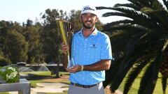 Max Homa posa con el t&iacute;tulo de campe&oacute;n del The Genesis Invitational tras batir en el desempate a Tony Finau en el Riviera Country Club de Pacific Palisades, California.