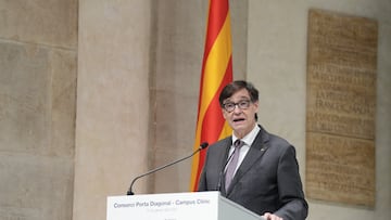 El presidente de la Generalitat, Salvador Illa, encabeza a puerta cerrada la constitución del Consorci Porta Diagonal-Campus Clínic, a 12 de enero de 2026, en Barcelona, Cataluña (España). Las nuevas instalaciones se situarán en los terrenos de las actuales instalaciones deportivas de la UB, en la entrada de la Diagonal de Barcelona, como parte del 'Eix Diagonal Salut'; e incluirán el nuevo y ampliado Hospital Clínic de Barcelona, la Facultad de Medicina y Ciencias de la Salud de la UB y los ámbitos de Investigación e Innovación.
12 ENERO 2026
David Zorrakino / Europa Press
12/01/2026