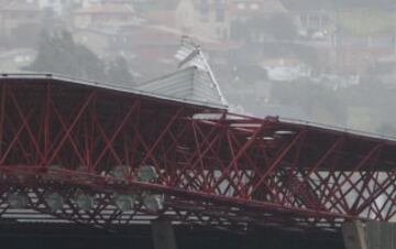 Así está Balaídos a causa del temporal