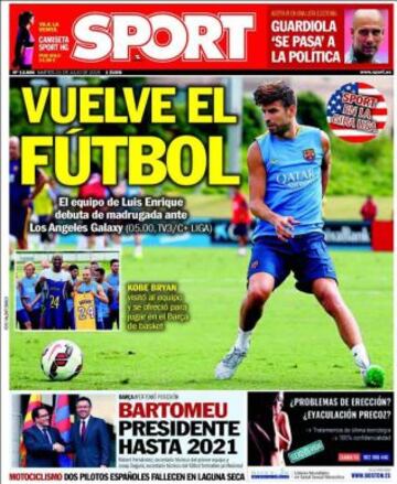 Portadas de la prensa deportiva