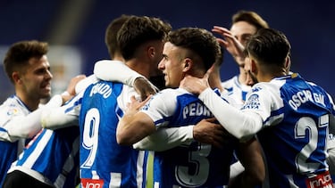 20/03/21 PARTIDO SEGUNDA DIVISOIN ESPANYOL - LOGROÑES TERCER GOL ADRIA PEDROSA 3-0 ALEGRIA