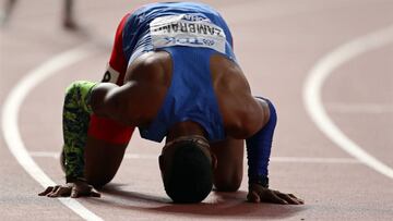 Anthony Zambrano, feliz por su medalla de plata en Doha