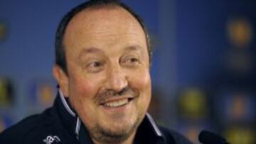 Benítez, durante una rueda de prensa.