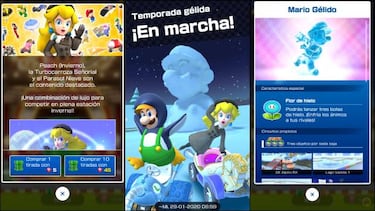 Mario Kart Tour - Temporada Gélida: todos los desafíos (Semana 1) y del Pase Dorado