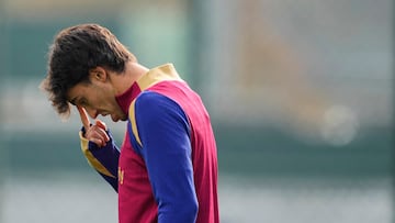 The Portuguese attacker won’t feature for Barça against Osasuna in LaLiga on Wednesday after breaking down in training on Tuesday.