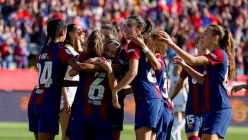 19/11/23 FUTBOL FEMENINO
PARTIDO PRIMERA DIVISION FEMENINA
FC BARCELONA - REAL MADRID
GOL CLAUDIA PINA 4-0 ALEGRIA