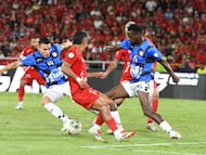 Partido de Liga BetPlay entre Chicó y América.