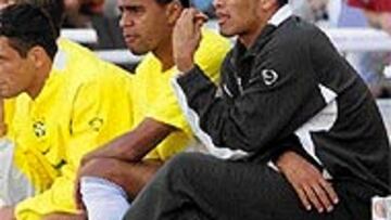<B>NI SE VISTIÓ.</B> Rivaldo fue un mero espectador ante el Espanyol B.